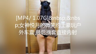 [MP4/ 1.07G]&nbsp;&nbsp;女神悦月的微笑约土豪玩户外车震 最后摘套直接内射