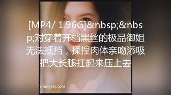 [MP4/ 1.96G]&nbsp;&nbsp;对穿着开档黑丝的极品御姐无法抵挡，揉捏肉体亲吻添吸把大长腿扛起来压上去