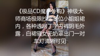 《极品CD魔手外购》神级大师商场极限抄底多位小姐姐裙内，各种透网丁字内裤阴毛外露，白裙骚女无奶罩出门一对车灯清晰可见