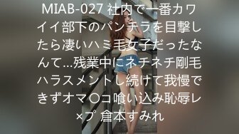 MIAB-027 社内で一番カワイイ部下のパンチラを目撃したら凄いハミ毛女子だったなんて…残業中にネチネチ剛毛ハラスメントし続けて我慢できずオマ〇コ喰い込み恥辱レ×プ 倉本すみれ