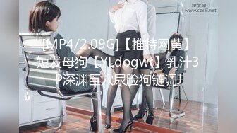 [MP4/2.09G]【推特网黄】短发母狗【YLdogwt】乳汁3P深渊巨穴尿脸狗链调J